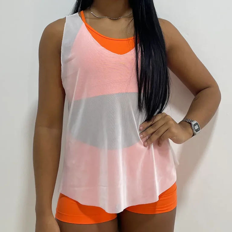 blusa tule regata fitness delonay 910